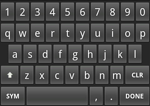 lower case keyboard